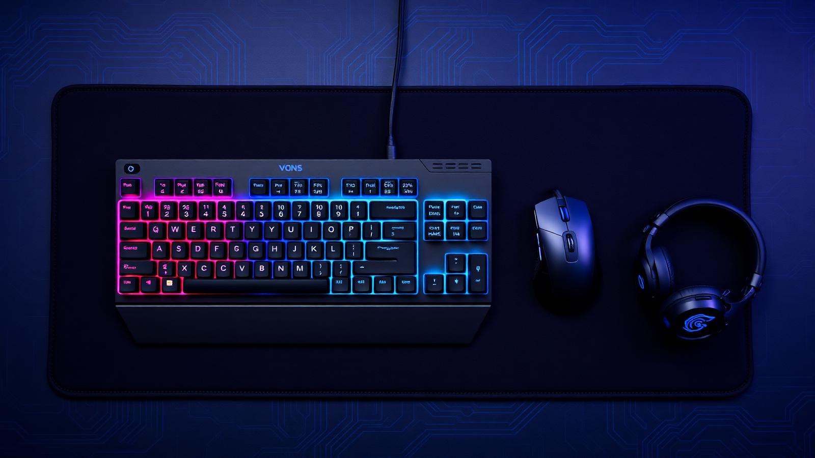 Gaming Guru peripherals — keyboard, mouse, headset